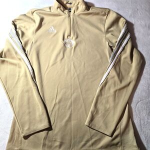 Adidas Women's Climacool Track Jacket 1/4 Zip Pullover Size Medium Pale Yellow